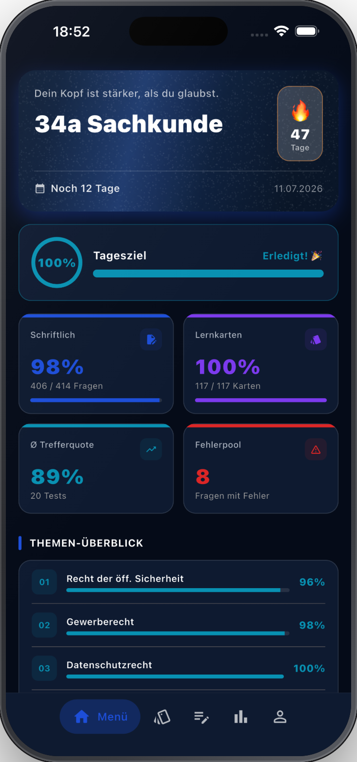 34A Training App — Übersicht